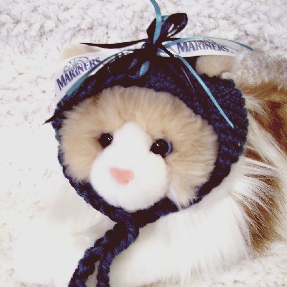 Seattle MARINERS Baseball Handmade Cat Hat *NEW*